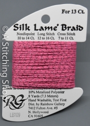 Silk Lame' 13-LB109-Medium Raspberry