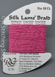 Silk Lame' 18-SL109-Medium Raspberry