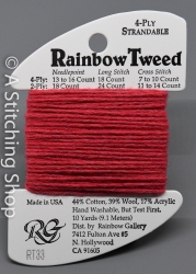 Rainbow Tweed-RT33-Dark Christmas Red