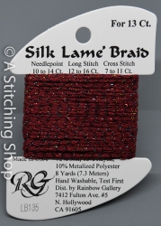 Silk Lame' 13-LB135-Red Sparkle