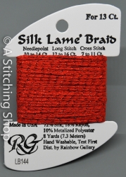 Silk Lame' 13-LB144-Christmas Red