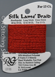 Silk Lame' 13-LB186-Fiery Red