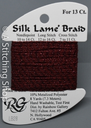 Silk Lame' 13-LB028-Burgundy