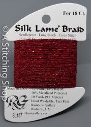 Silk Lame' 18-SL137-Scarlet