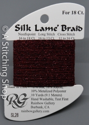 Silk Lame' 18-SL028-Burgundy