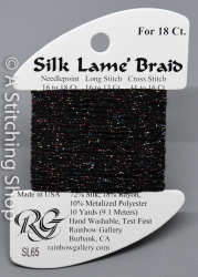Silk Lame' 18-SL065-Black Sparkle
