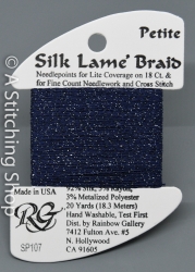 Silk Lame' Petite-SP107-Deep Cobalt
