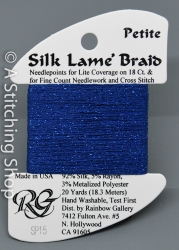 Silk Lame' Petite-SP015-Dark Blue