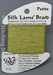 Silk Lame' Petite-SP204-Green Olive