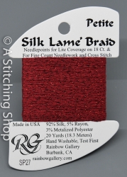 Silk Lame' Petite-SP027-Garnet