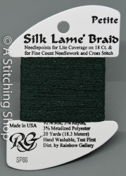 Silk Lame' Petite-SP086-Deep Forest Green