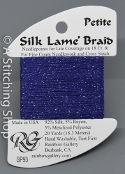 Silk Lame' Petite-SP093-Dark Periwinkle