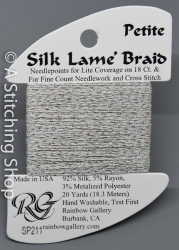 Silk Lame' Petite-SP211-Glacier Gray