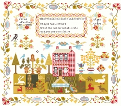 Samplers Forever-Sarah Needham circa 1860