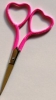 Scissors-Dinky Dyes-Hearts-Hot Pink 